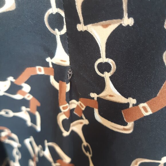 Vintage Hardy Amies Men's 1970's Nylon Black Button Up Shirt - Picture 6 of 14